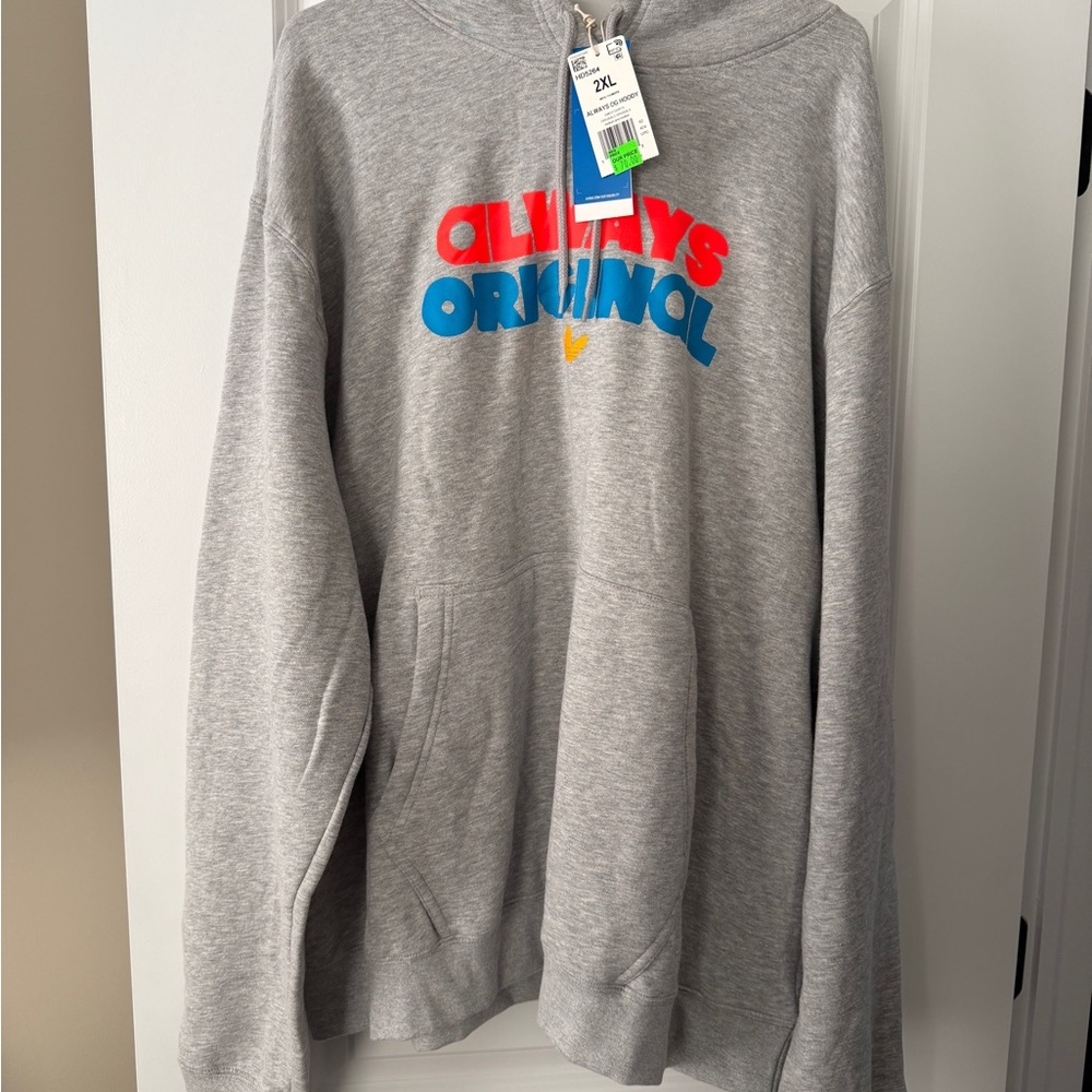 Adidas Men’s Always Original Gray Hoodie